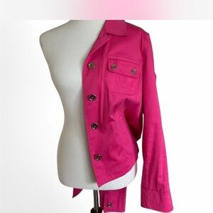 Jones New York Pink Utility Jacket with Contemporary Cut